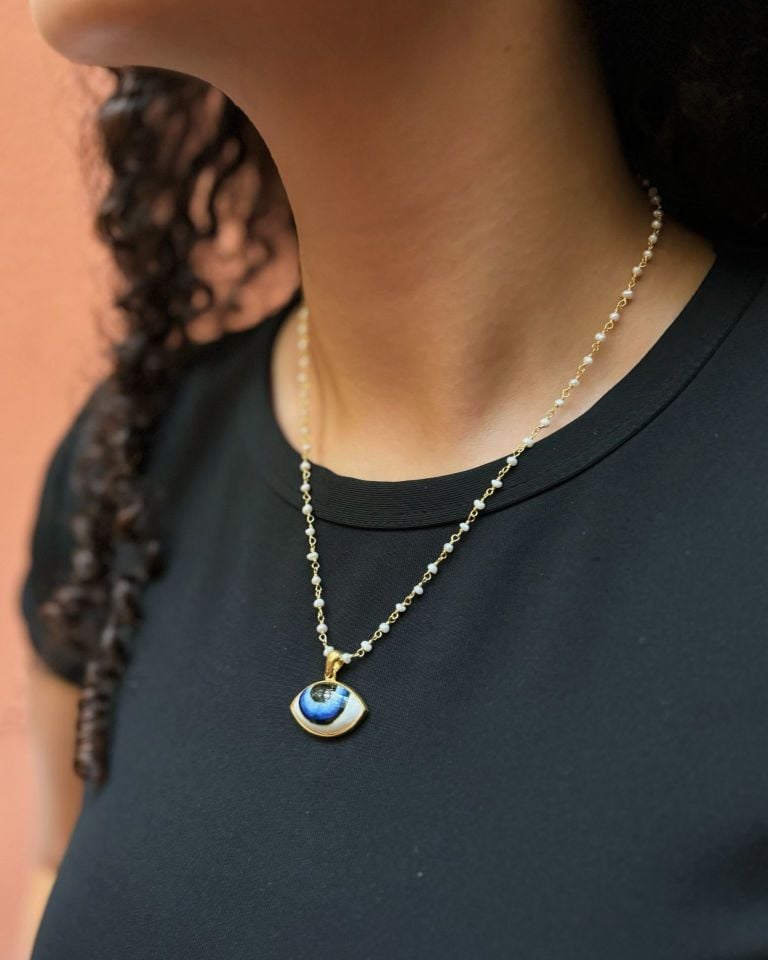 Göz İnci Zincir Kolye