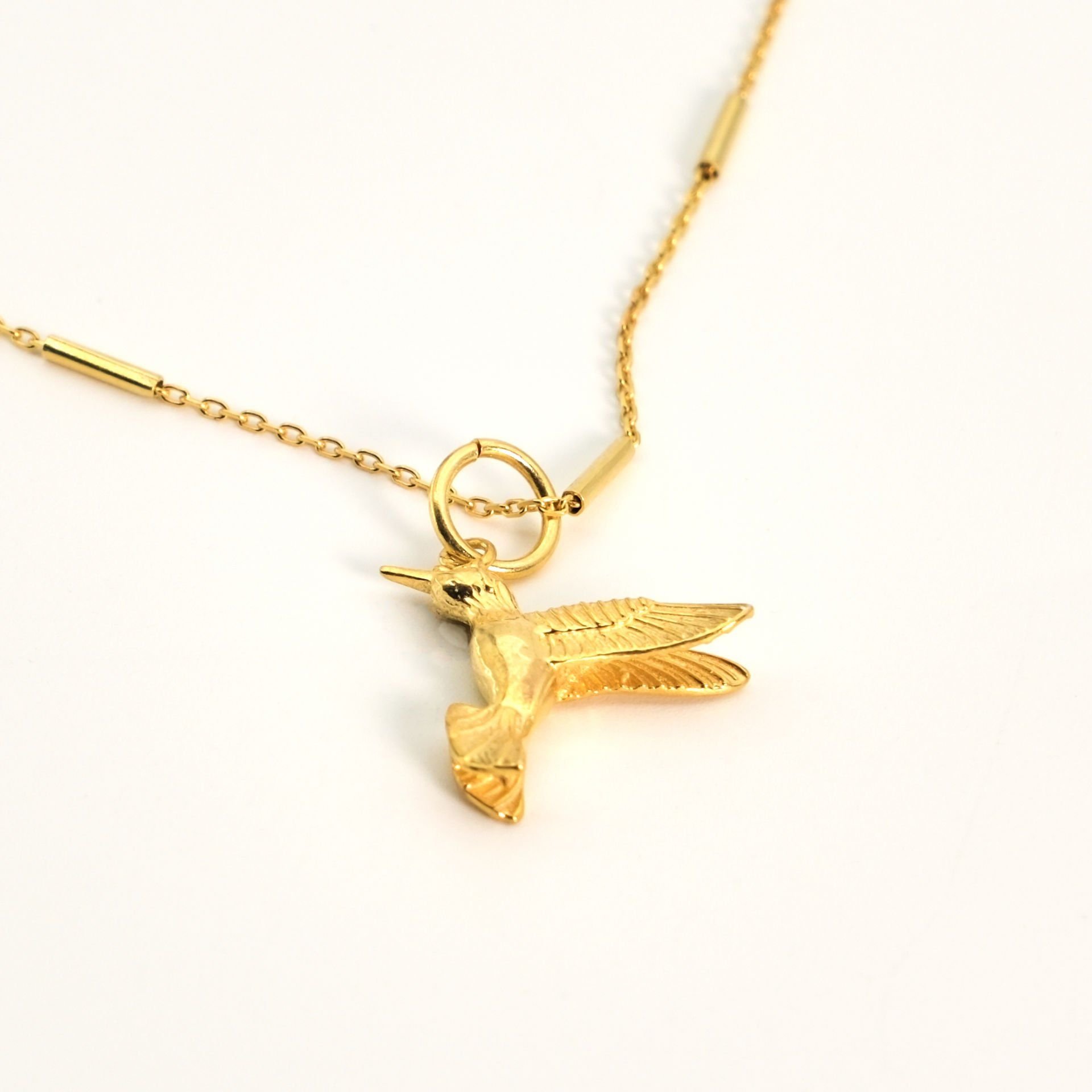 Kuş Figür Çubuk Kolye