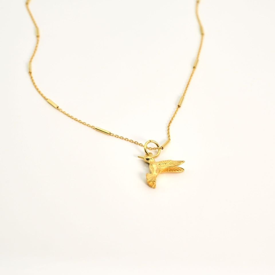 Kuş Figür Çubuk Kolye