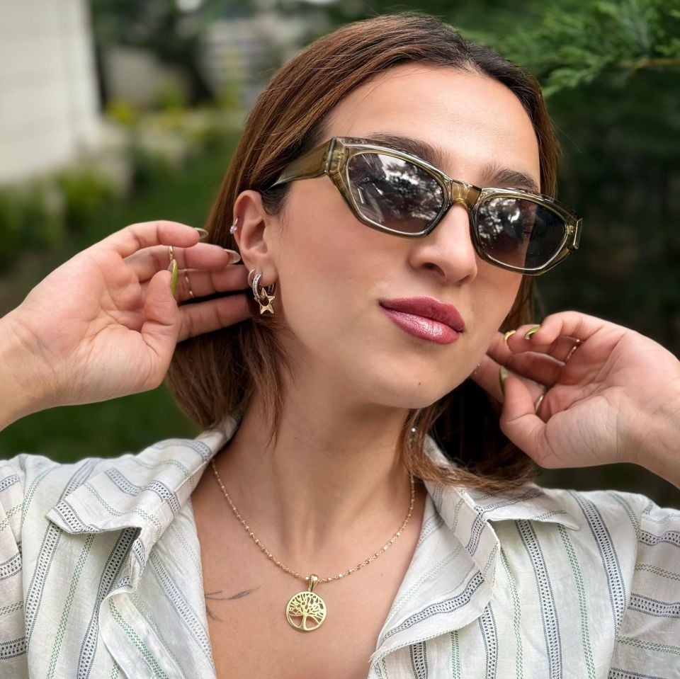 İtalyan Pul Hayat Ağacı Kolye