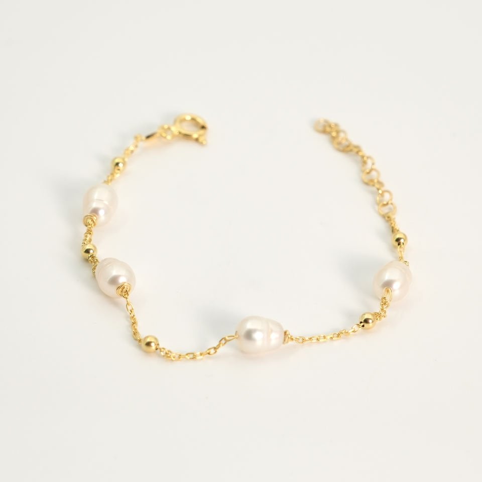 Oval İnci Bileklik