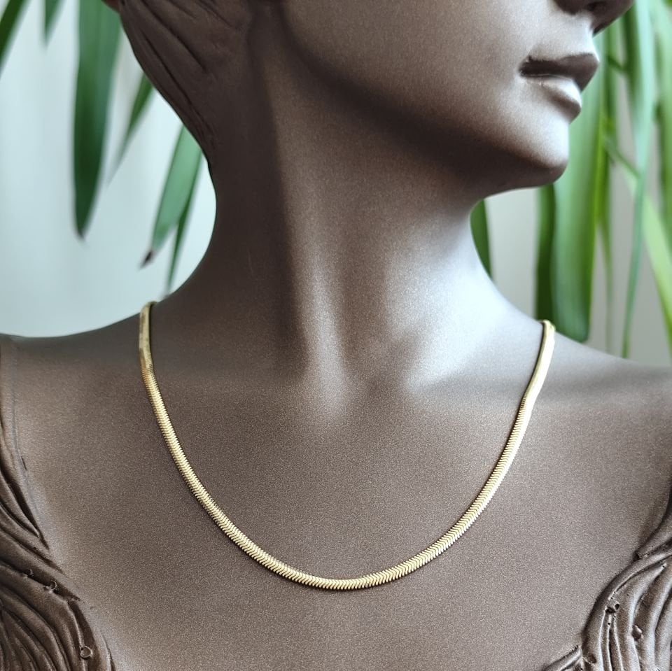 Balıksırtı Altın Kolye