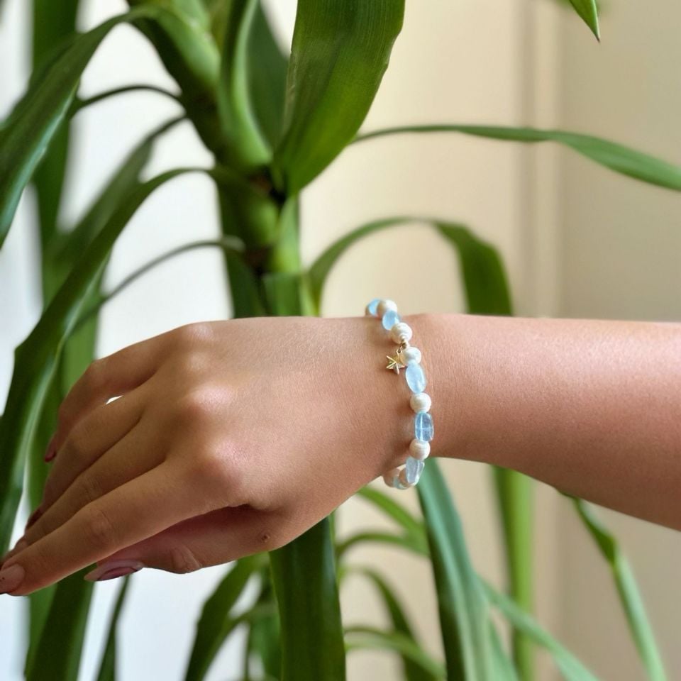 Yıldız 14 Ayar Altın Bileklik