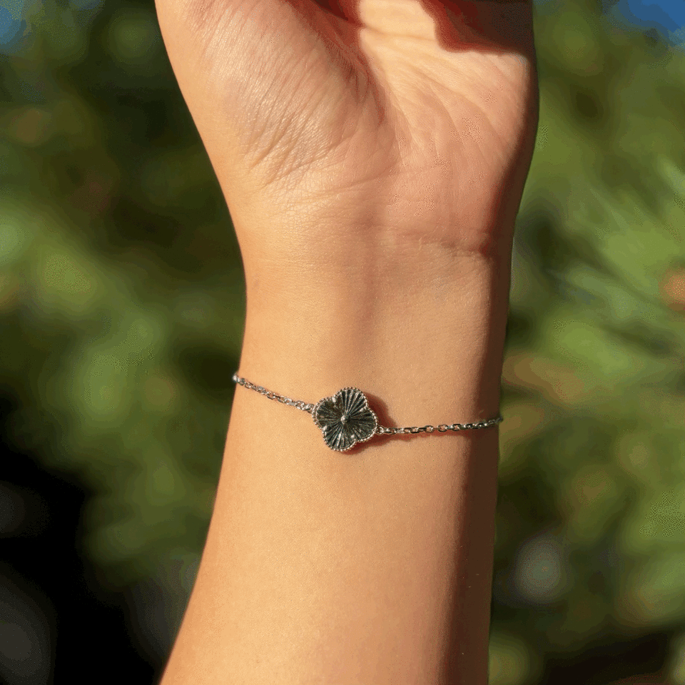 Silver Yonca Bileklik