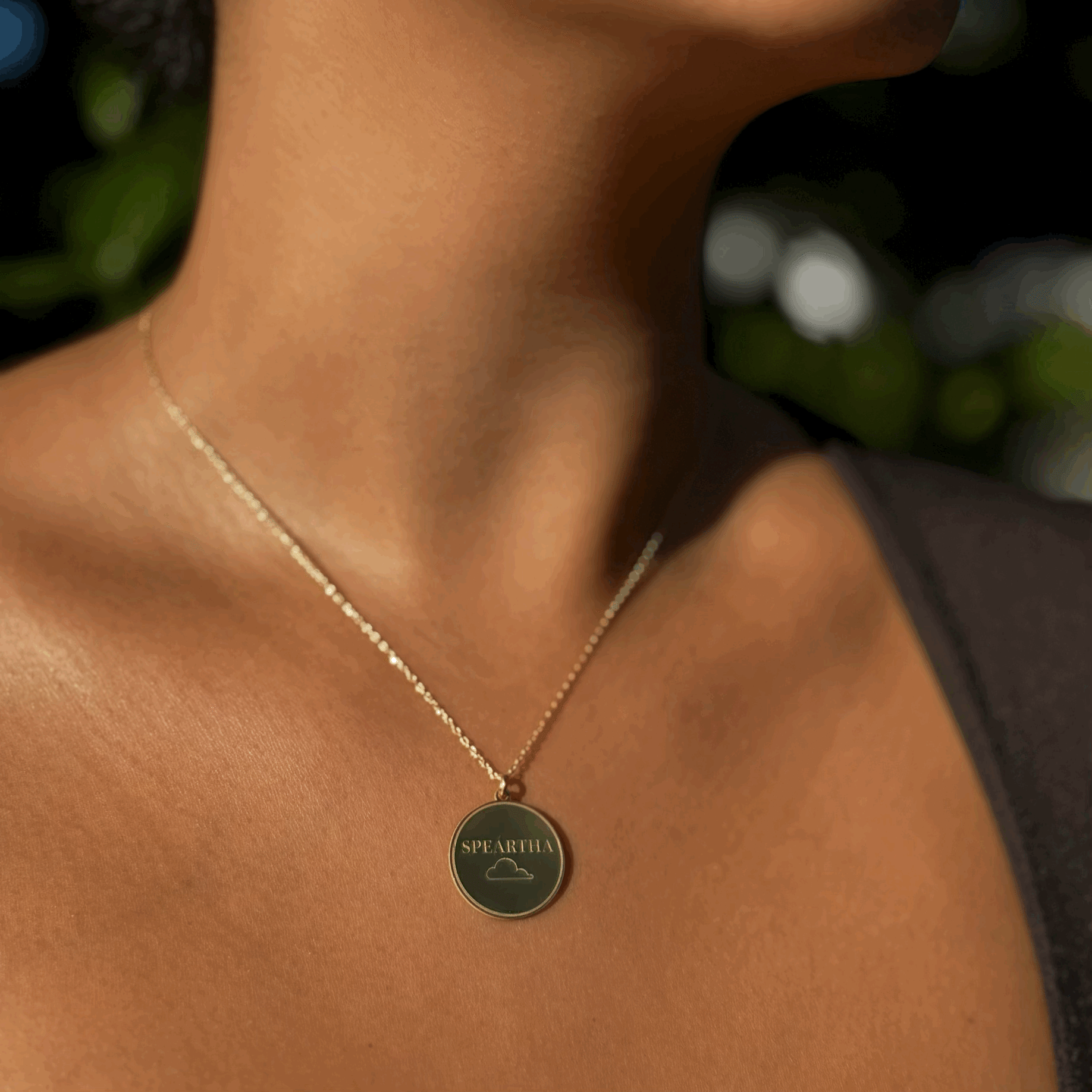 18K Altın Kaplama Gümüş Kolye