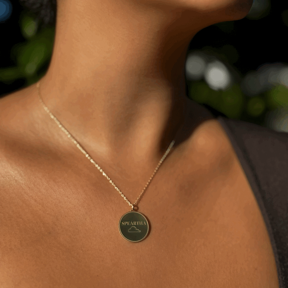 18K Altın Kaplama Gümüş Kolye