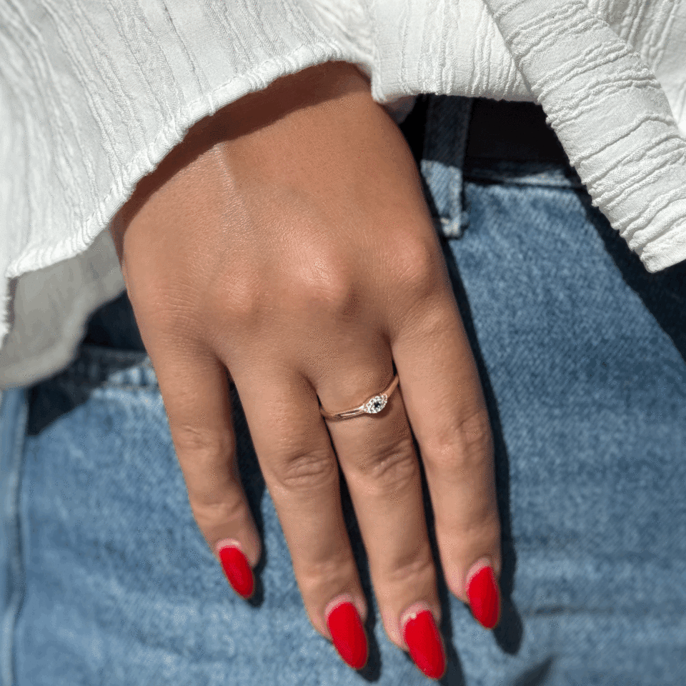 Taşlı Göz Yüzük