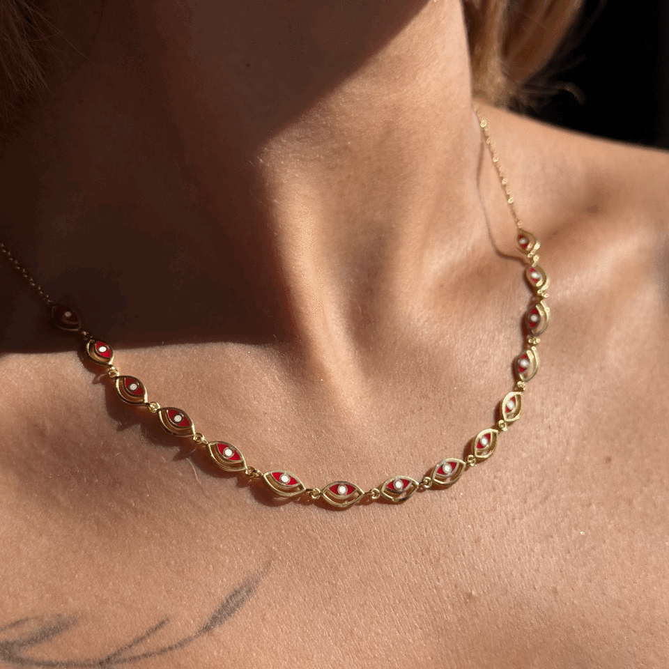 Kırmızı Göz Kolye