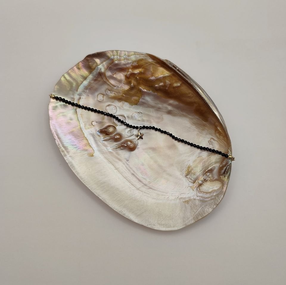 Yıldız Doğal Taş Bileklik 14 Ayar