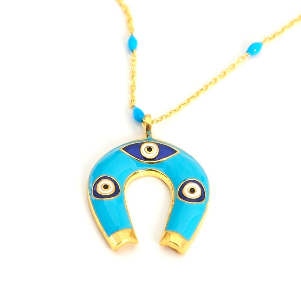 Horseshoe Figure Necklace