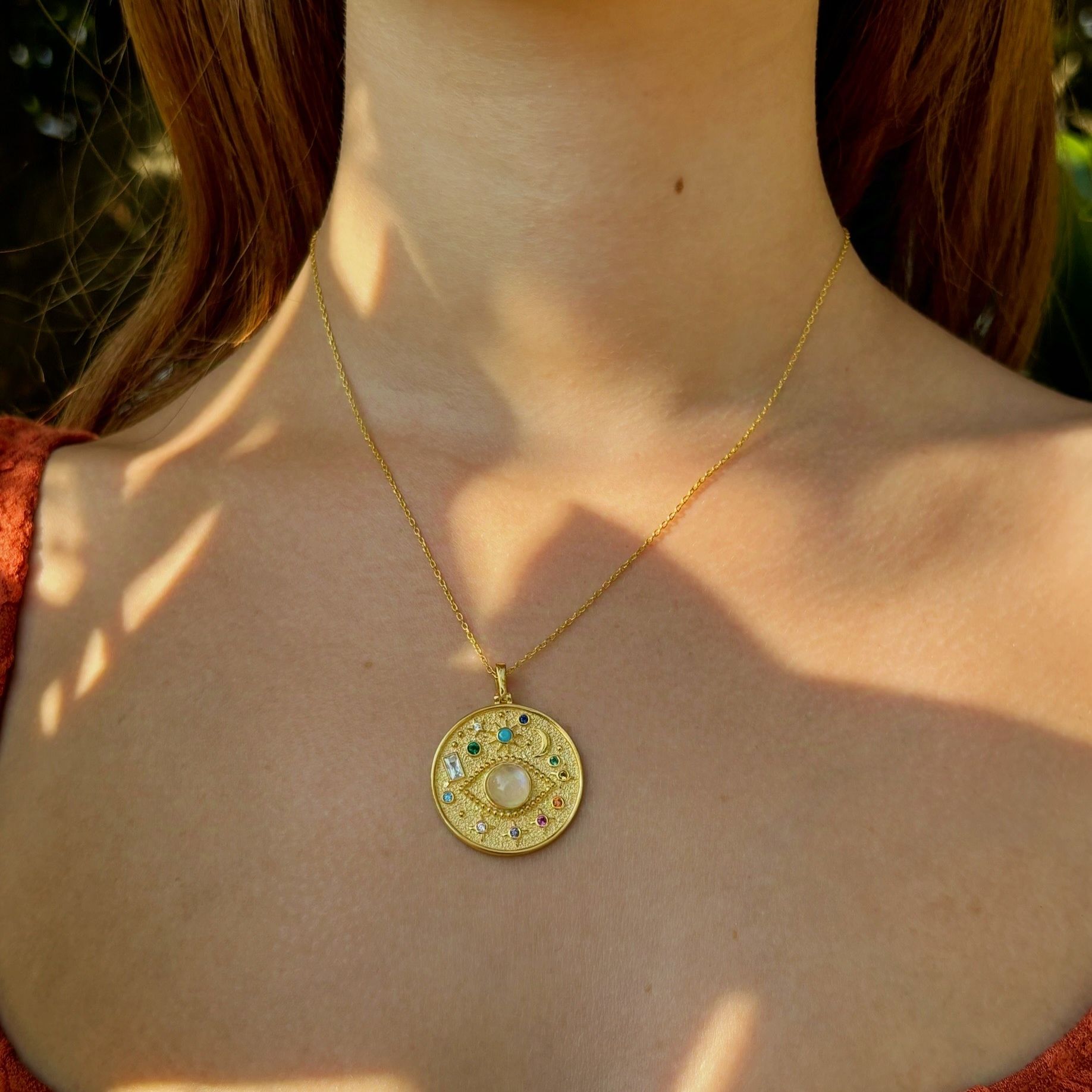 Moonstone Galaxy Necklace