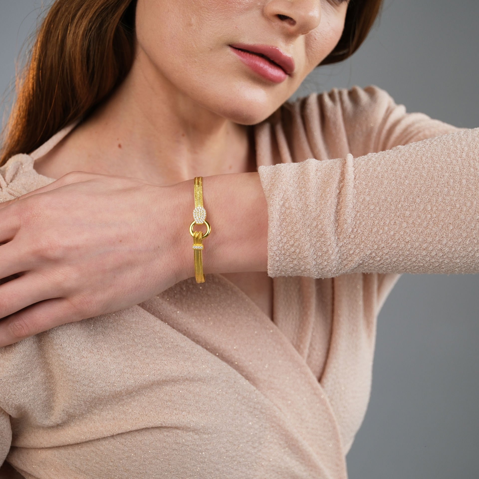 Hasır Bileklik 14 Ayar