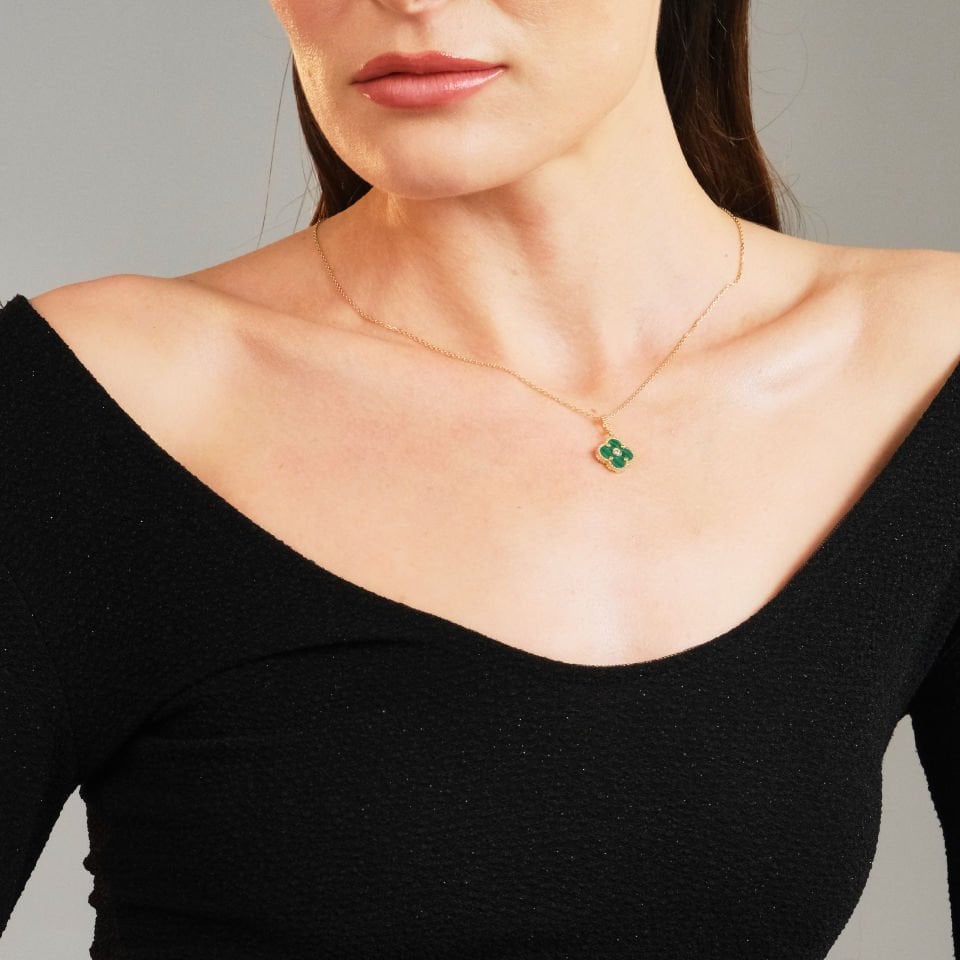 Clover Kolye 14 Ayar