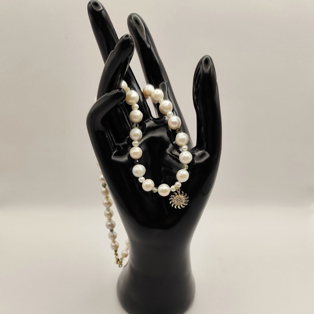 İnci Güneş Kolye 14 Ayar