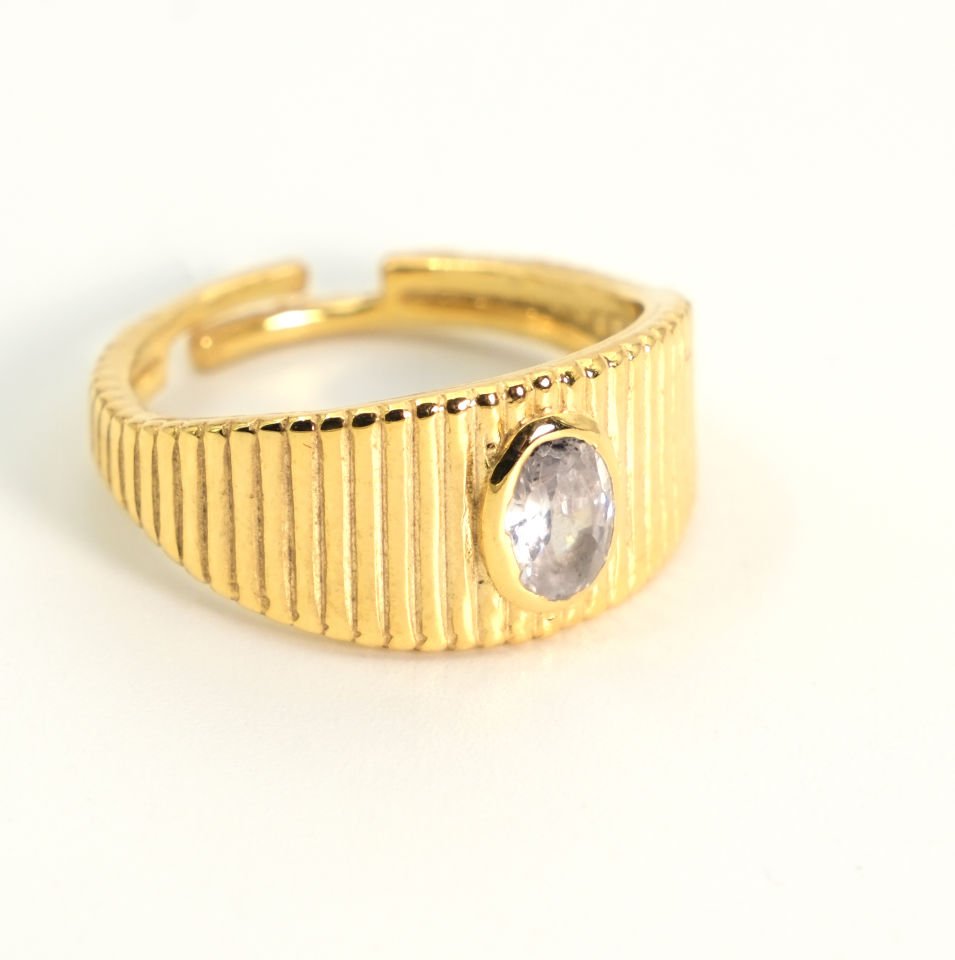 Golden Line Ring