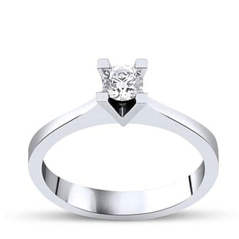 خاتم سوليتير عيار 14 قيراط