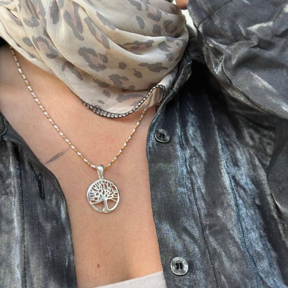 قلادة شجرة الحياة الإيطالية القابلة للتحصيل