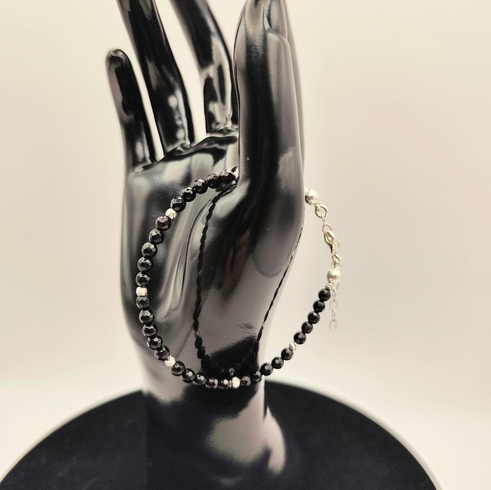 Onix Silver Doğal Taş Bileklik