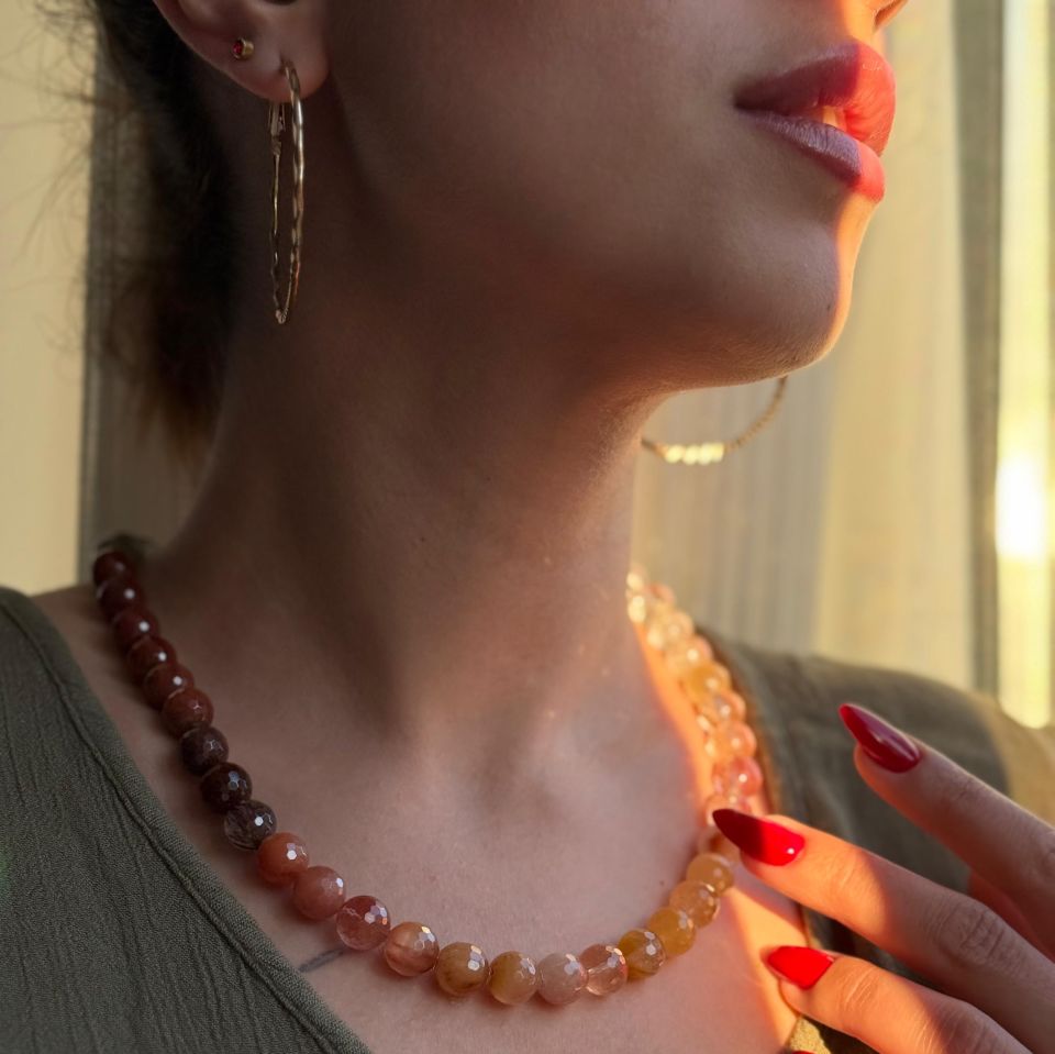 Rutile Index Stone Necklace