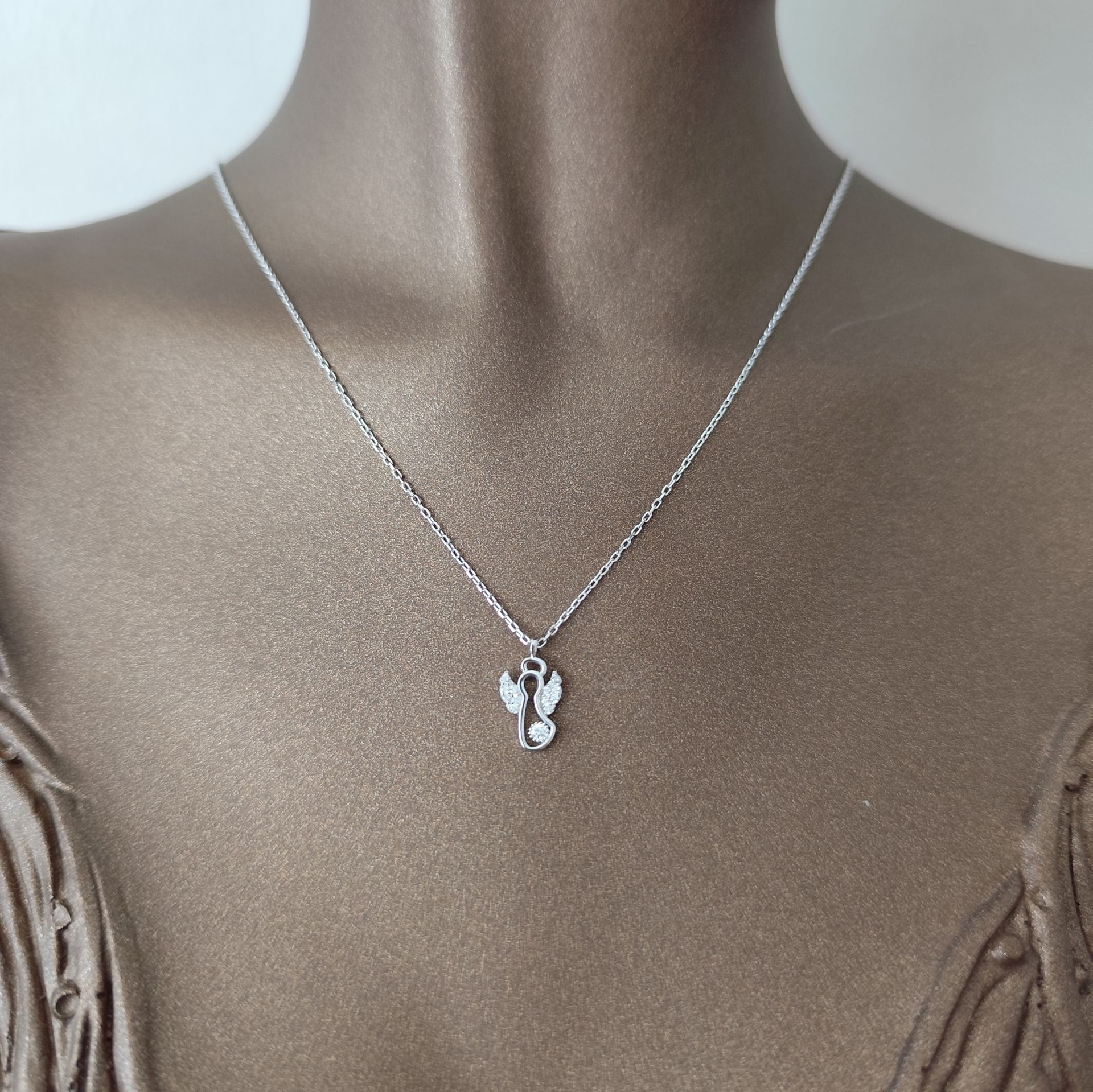 Angelie Silver Kolye