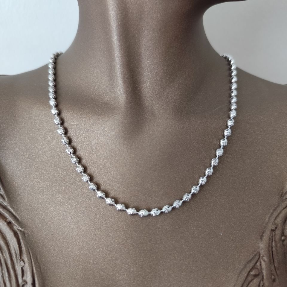 Oval Dorika Silver Kolye