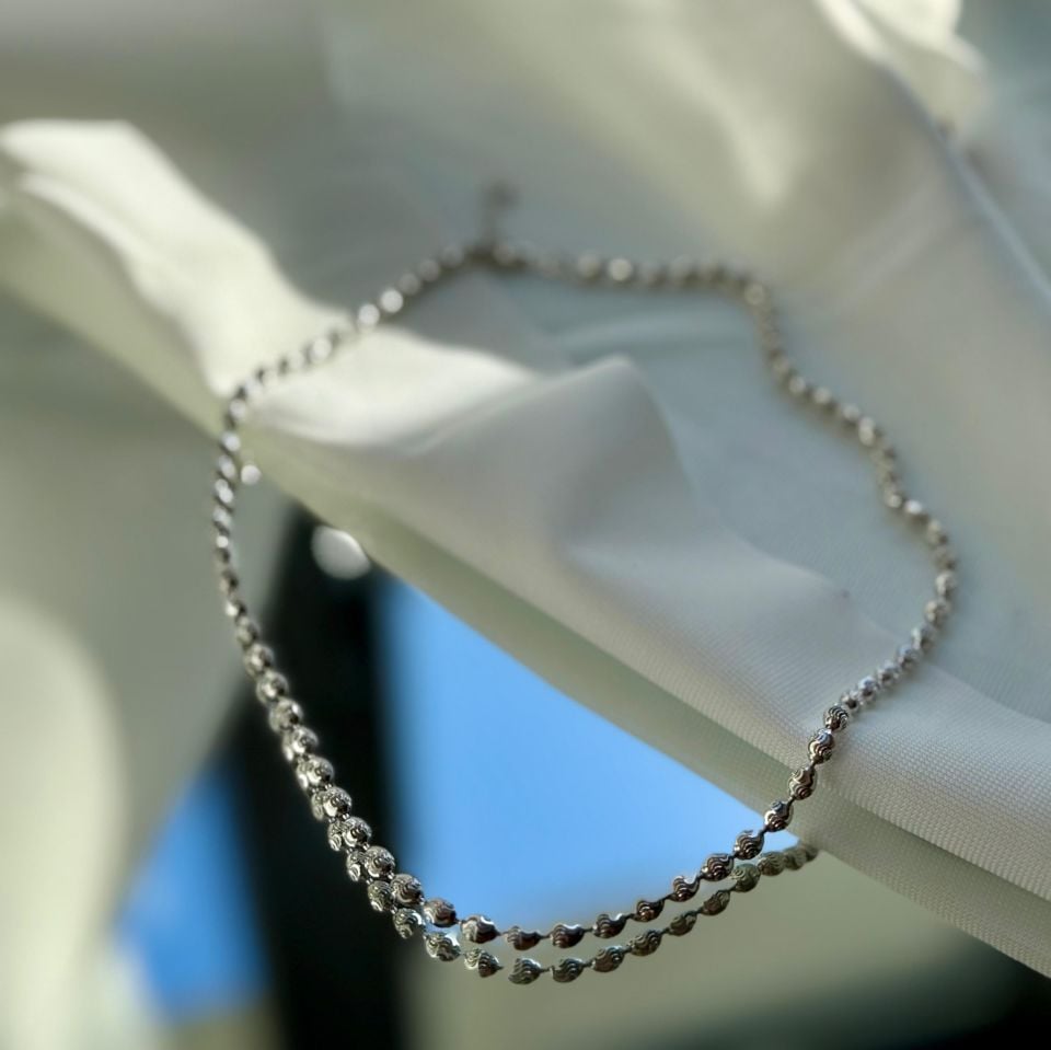 Oval Dorika Silver Kolye