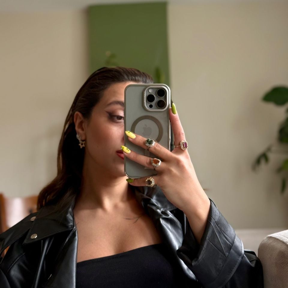 Garnet Baget Gümüş Yüzük