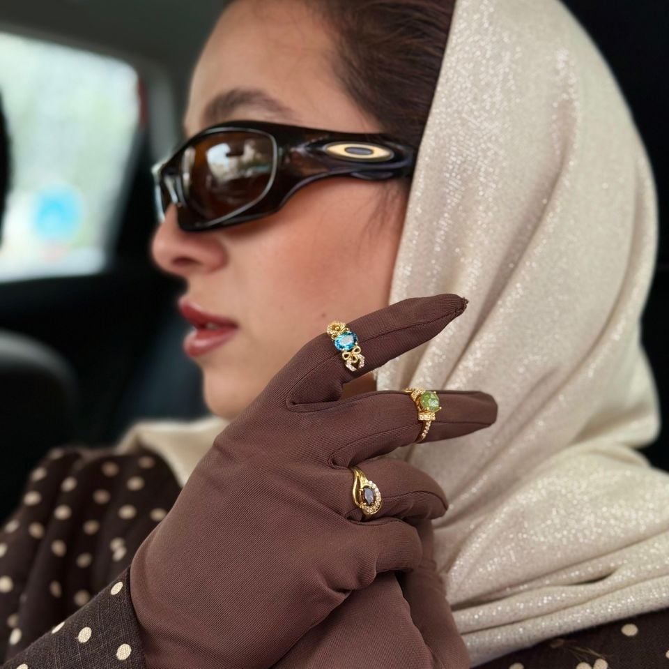 Dumanlı Kuvars Altın Kaplama Gümüş Yüzük