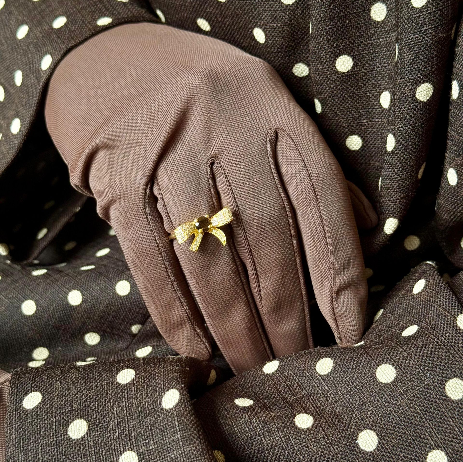 Fiyonk Kuvars Altın Kaplama Gümüş Yüzük