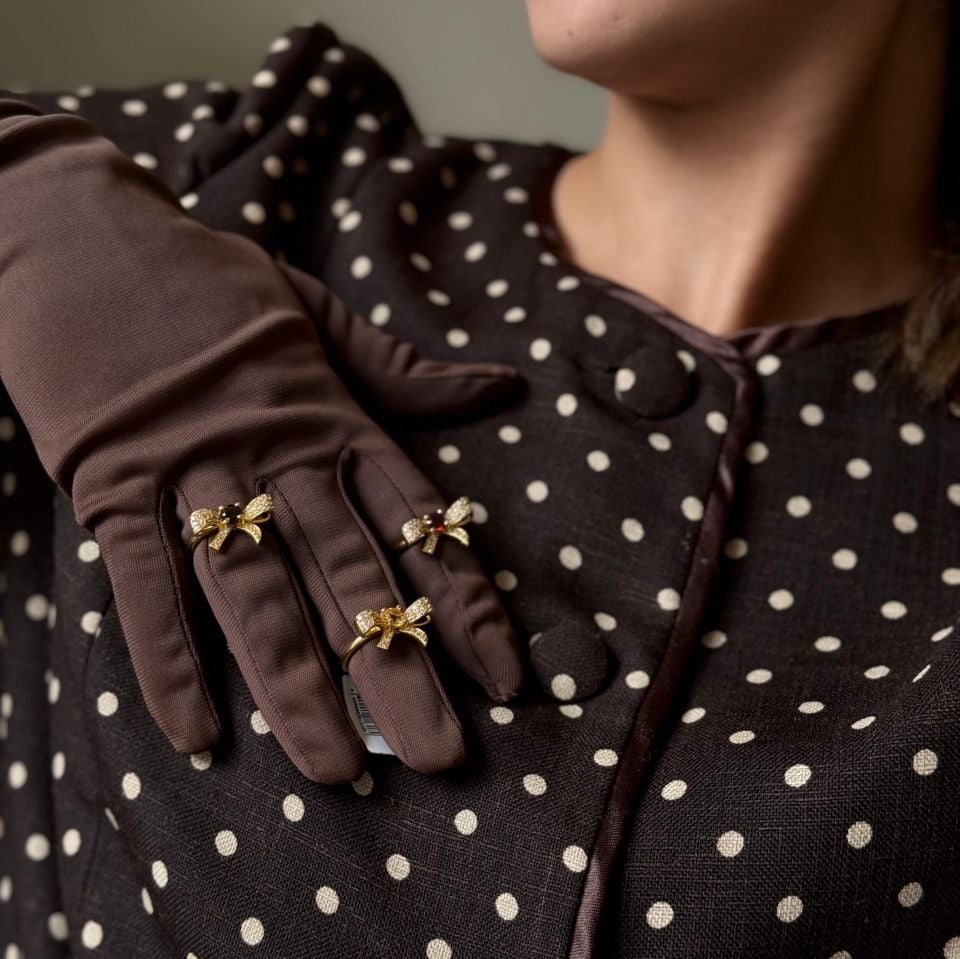 Fiyonk Kuvars Altın Kaplama Gümüş Yüzük